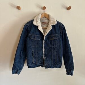 Roebucks Western Wear Denim Sherpa Jacket